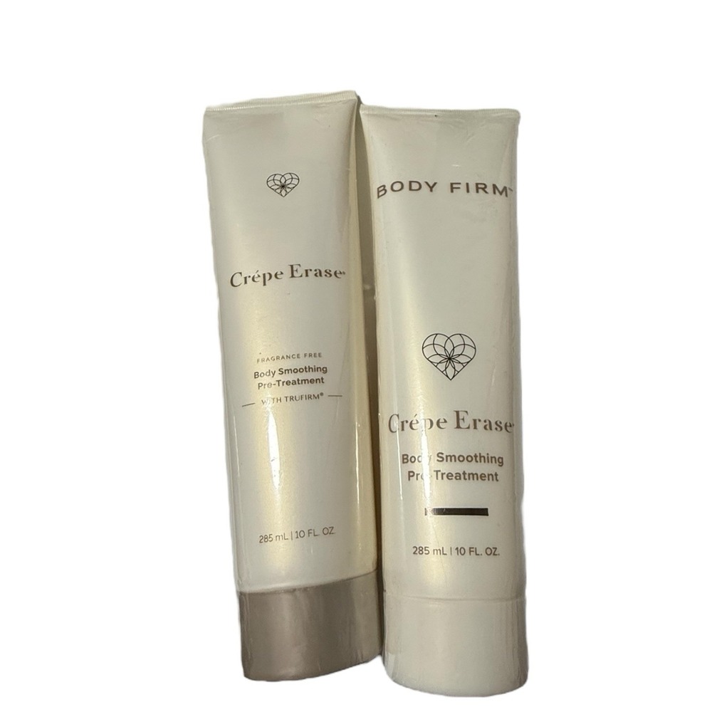 2x Crepe Erase Body Smoothing Pre-Treatment Trufirm Fragrance Free 10 Oz Sealed
